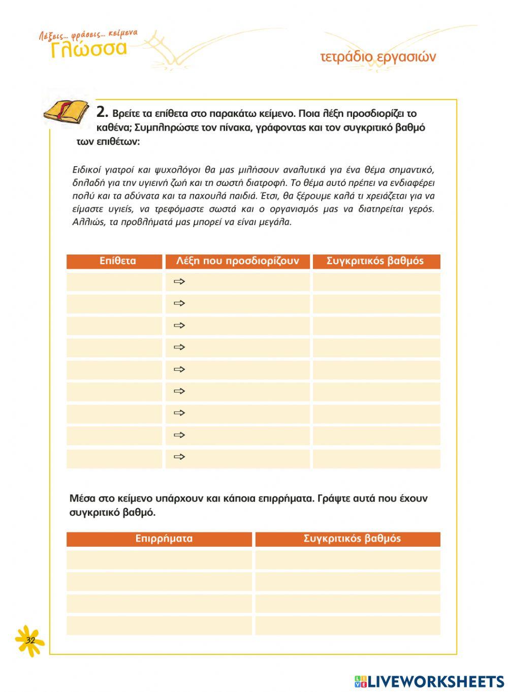 Διατροφή (σελ. 31-44)