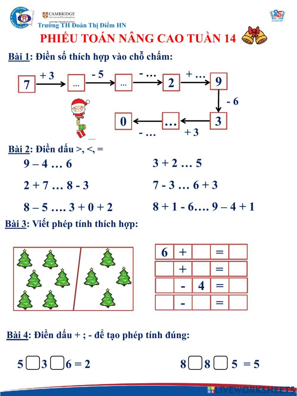Toán nâng cao tuần 14