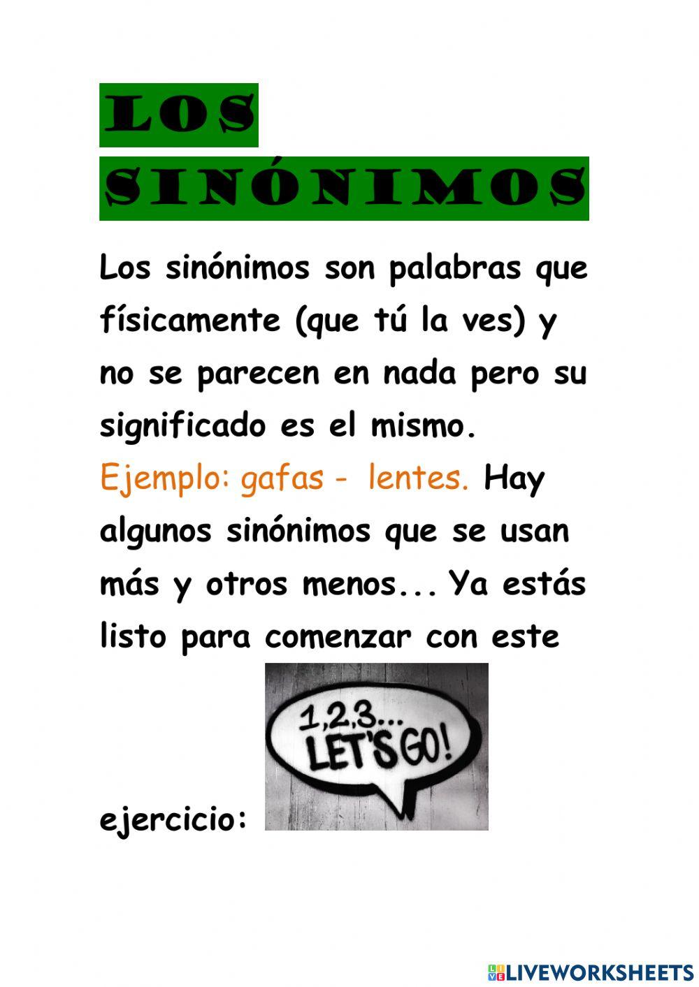 Los sinónimos