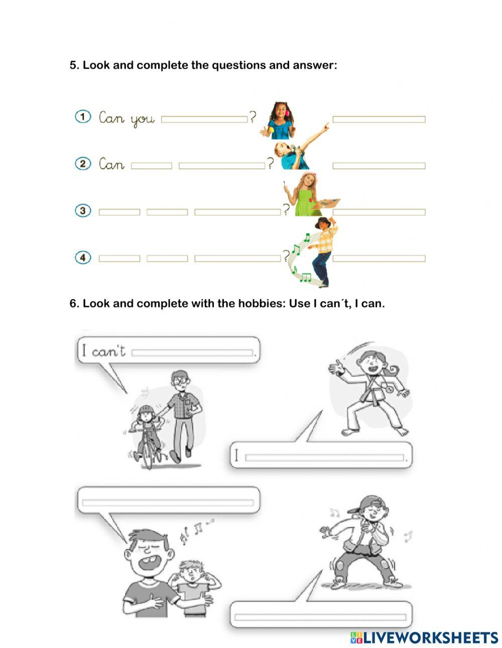 Revision unit 2 hobbies