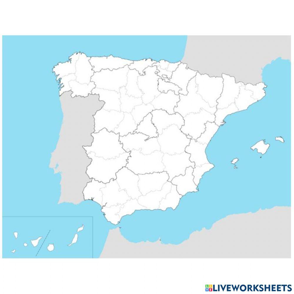 El relieve de interior de España