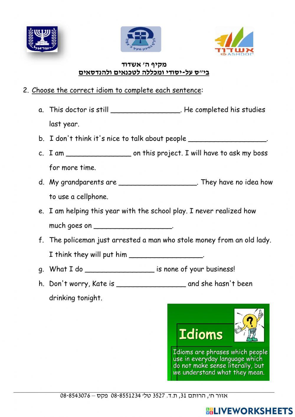 Keep Thinking - Idioms - behind
