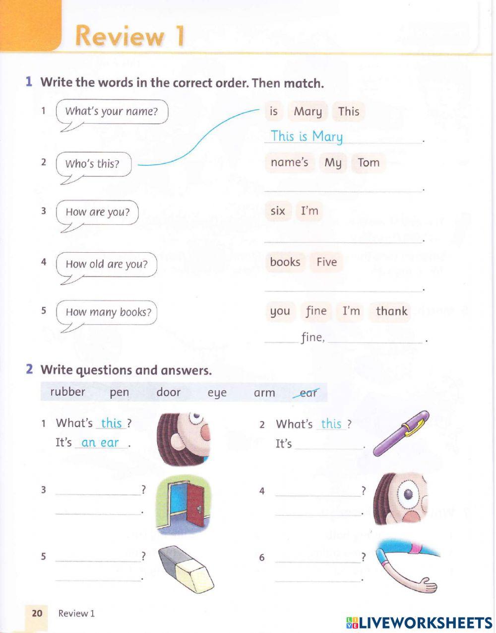 Grammar Friends 1 p.20-21