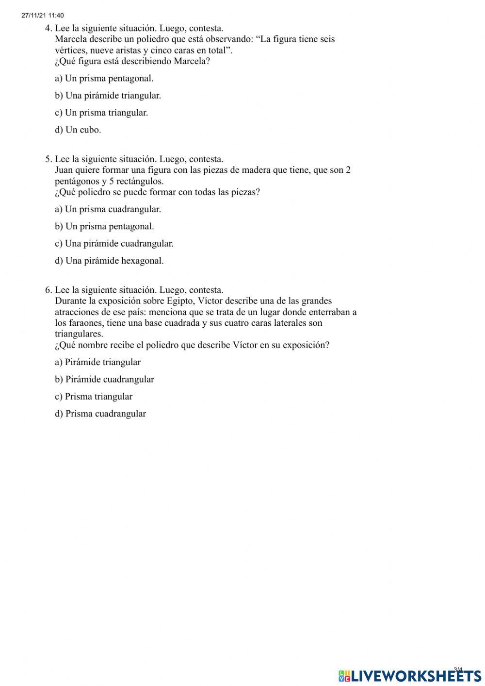 Prismas y pirámides