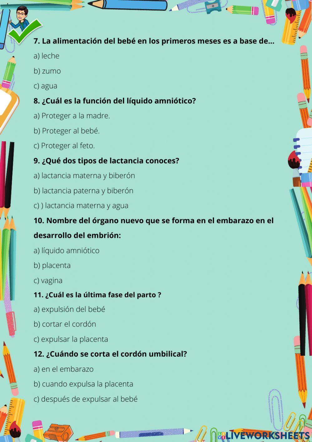 El embarazo, el parto y la lactancia