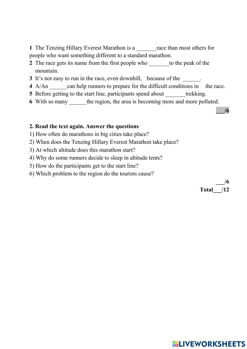 reading 10 grade 1 term