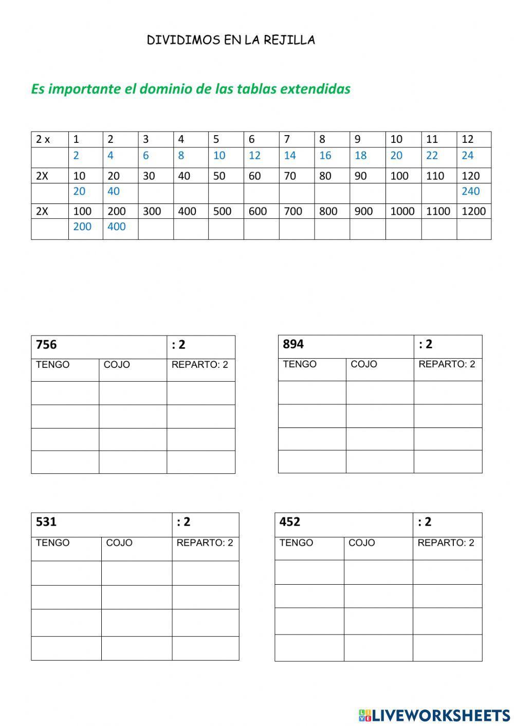 Division abn rejilla