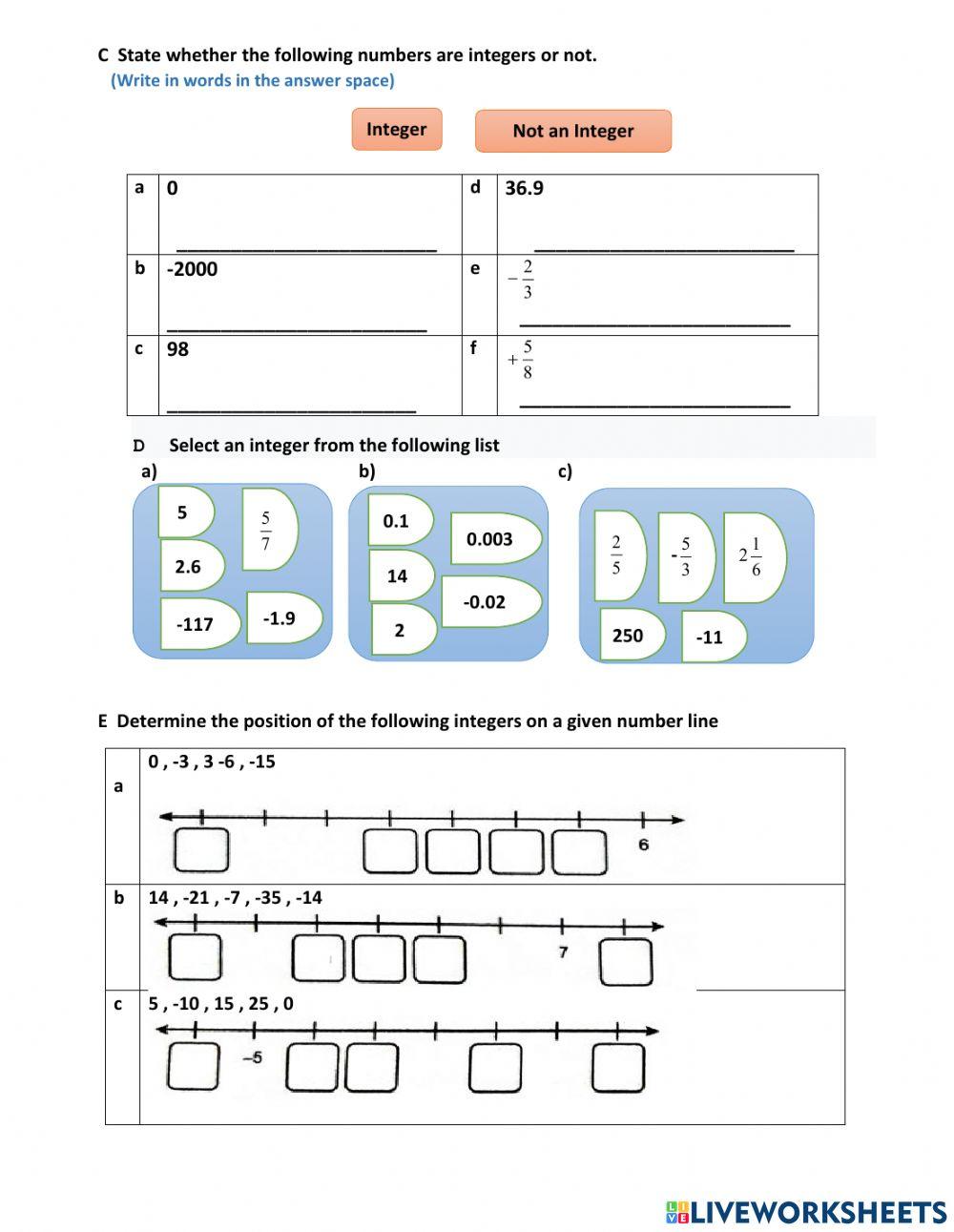 Chapter 1 rational number Chapter 1 rational number