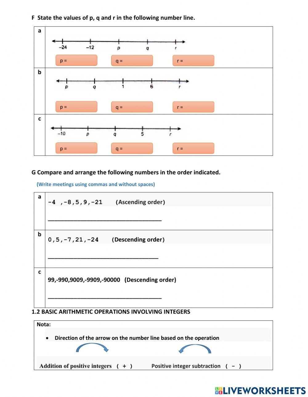 Chapter 1 rational number Chapter 1 rational number