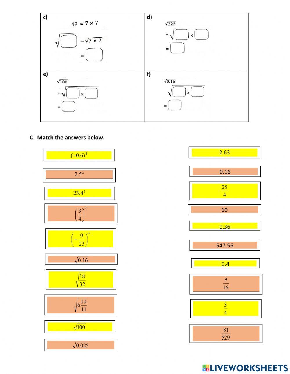 Chapter 3 squares,square roots,cubes,cube roots Chapter 3 squares,square roots,cubes,cube roots