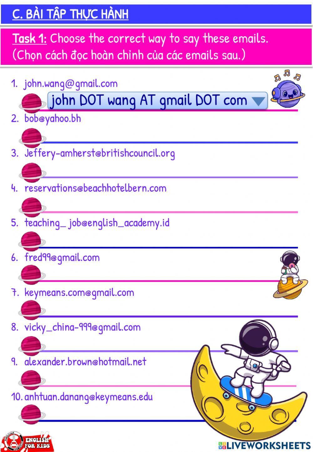 Vui9 listening emails