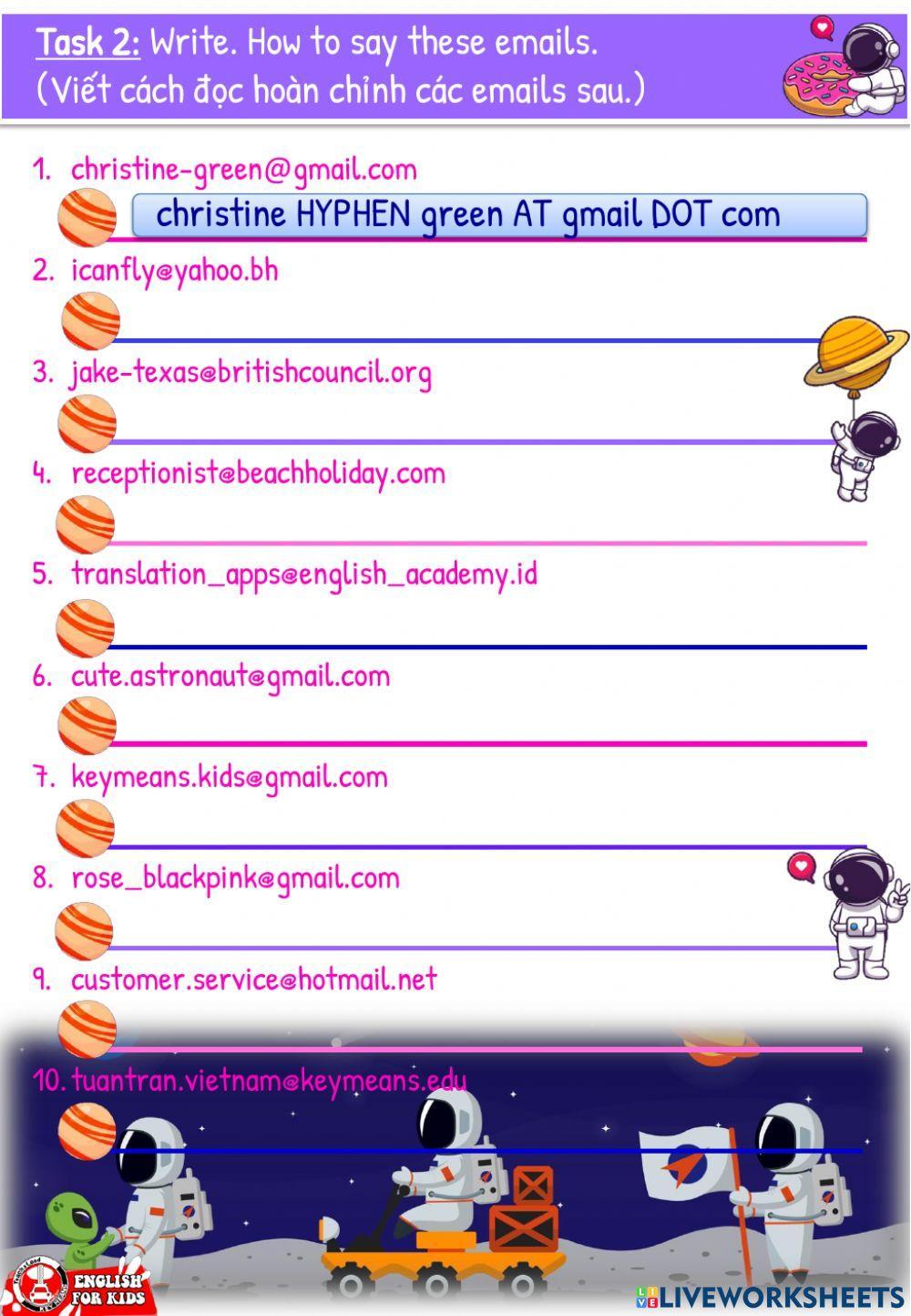 Vui9 listening emails