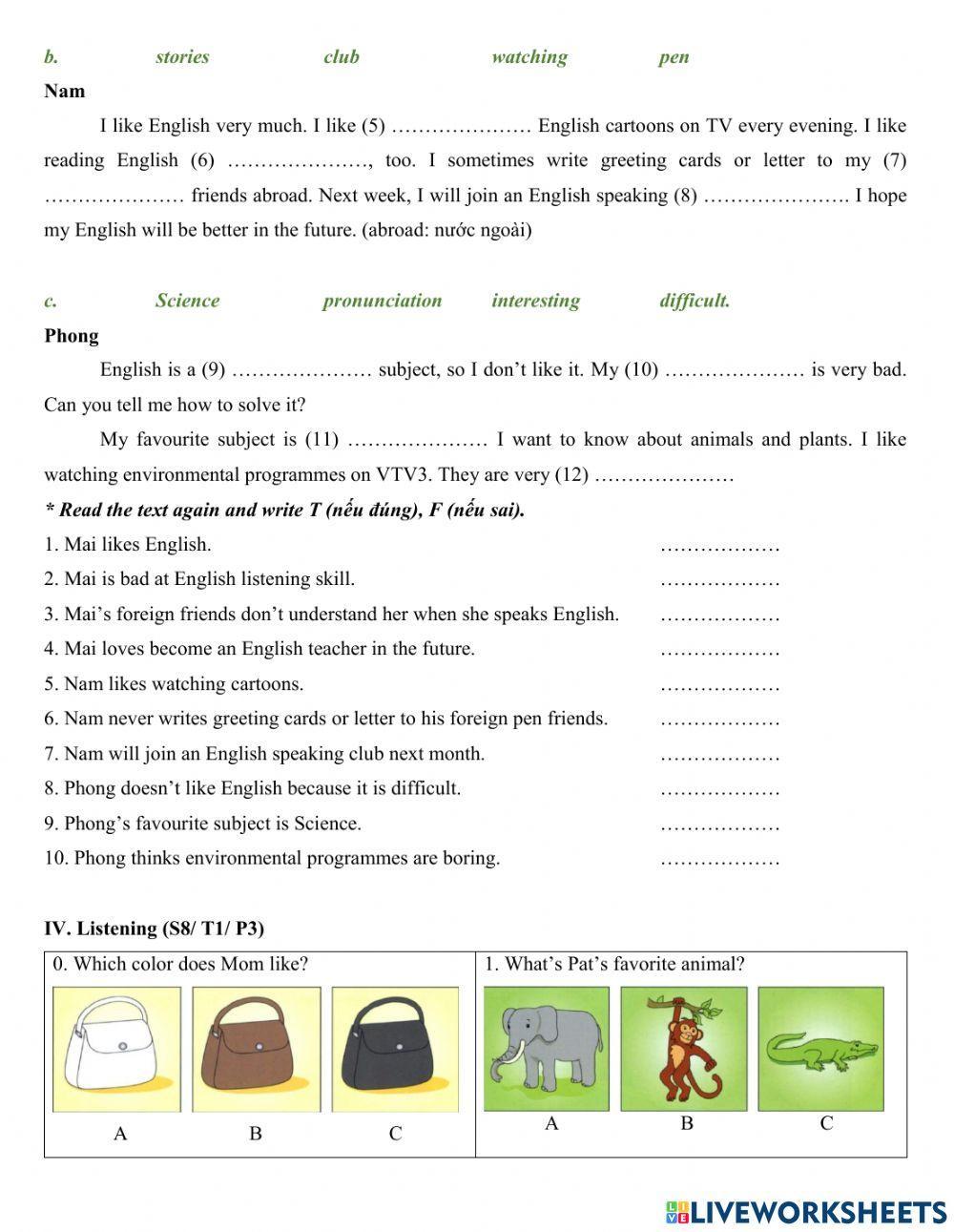 Group 4 - November test 2021