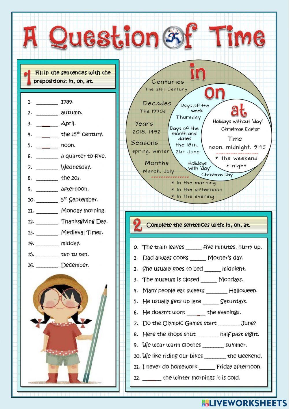 Prepositions of time