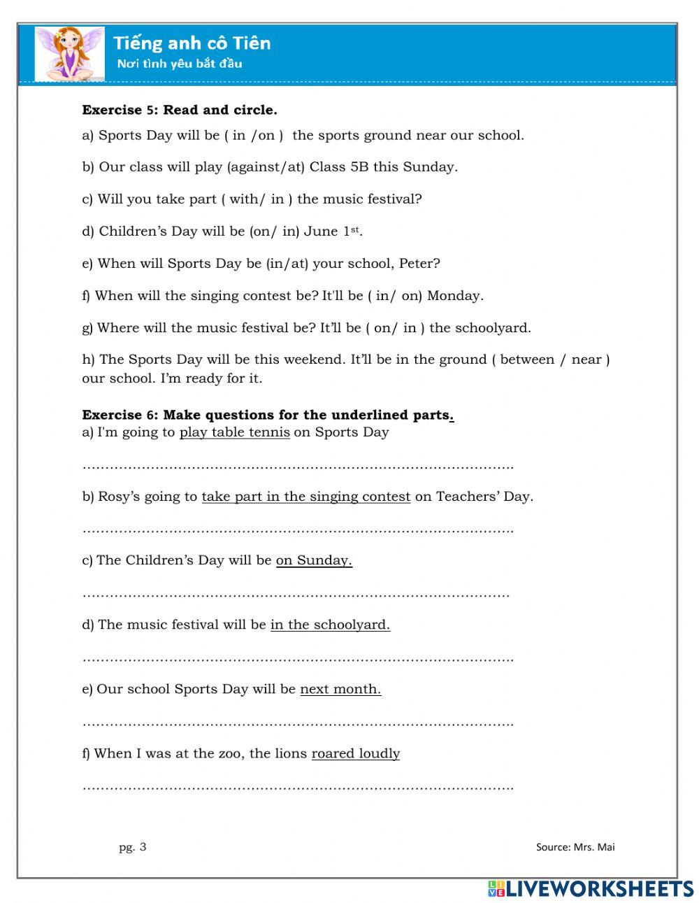 Tiếng anh lớp 5-Unit 10-Lesson 2