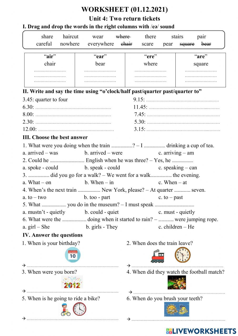 01.12.2021 Unit 4 SM4