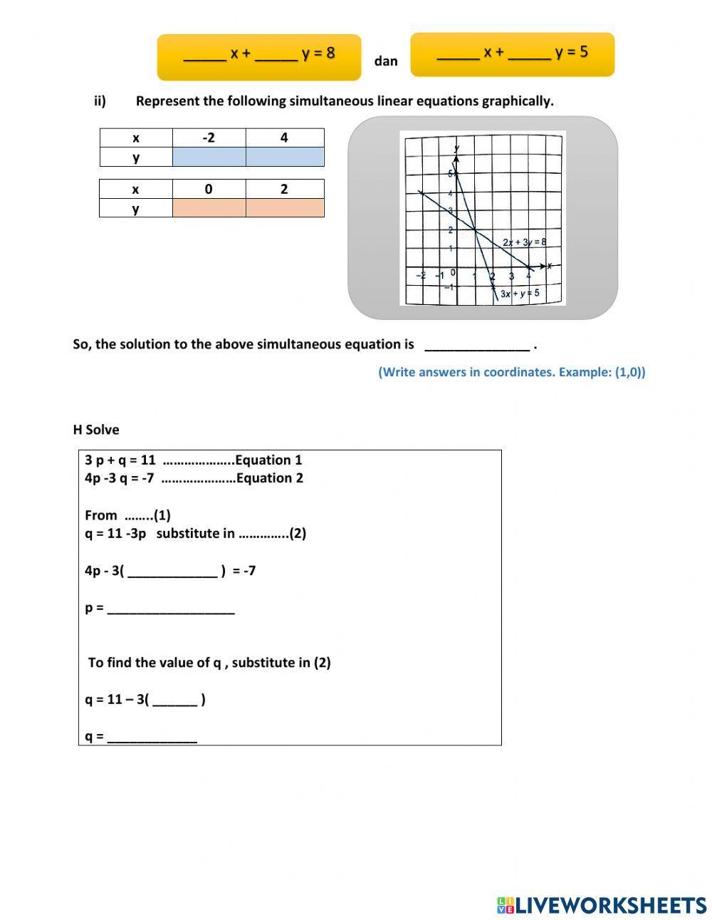 Chapter 6 linear equations