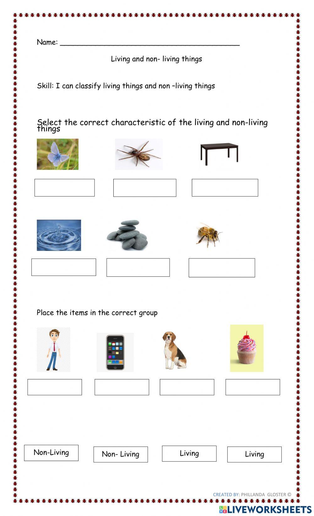 Living and non-living