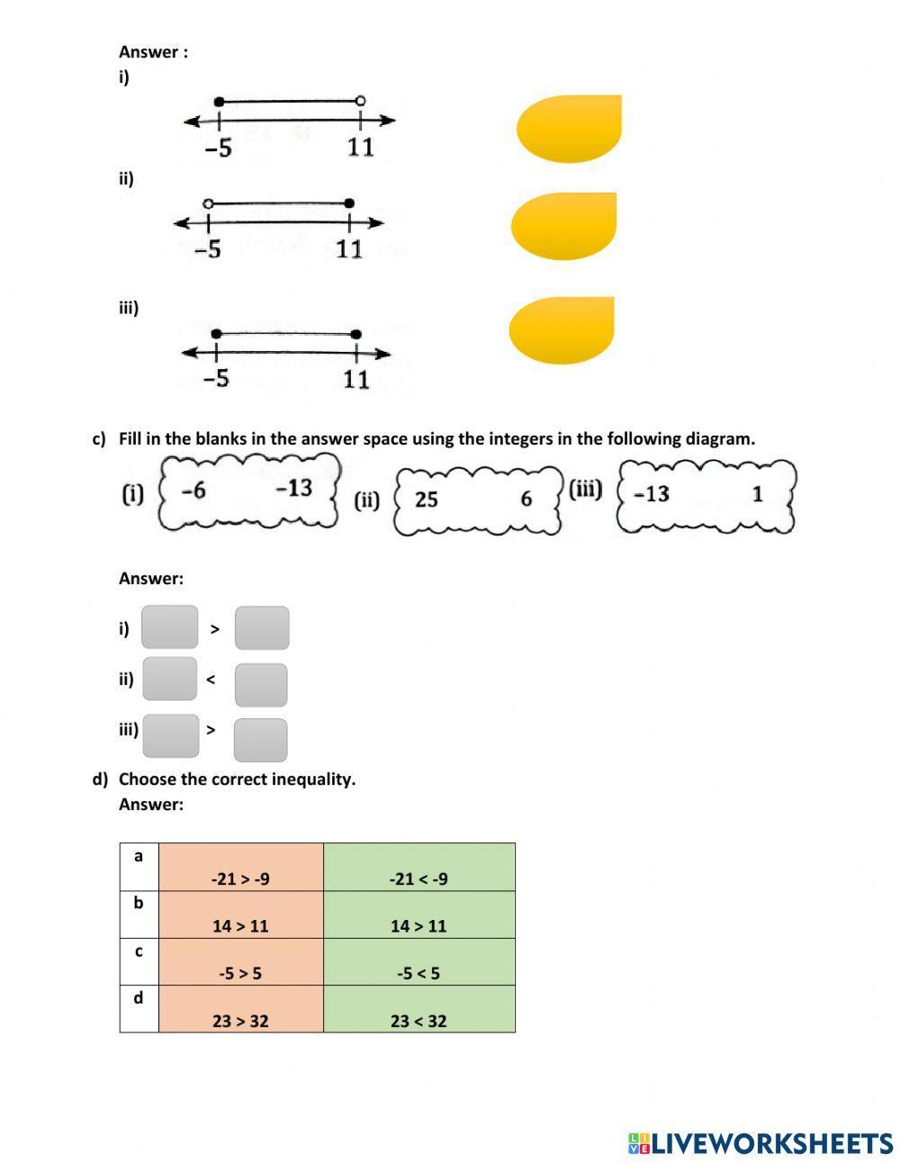 Chapter 7 linear inequalities