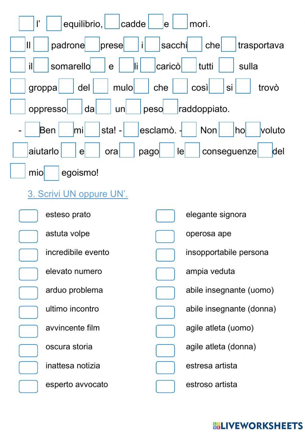 ARTICOLI preverifica