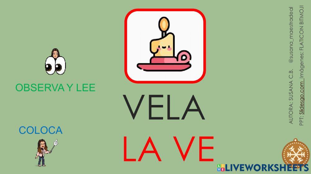 Lectura global y silábica -navidad-