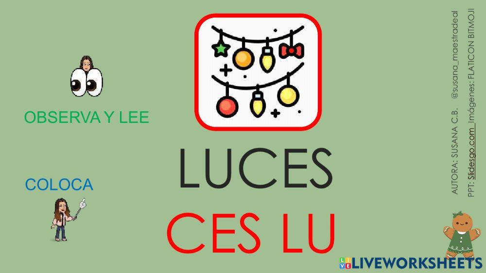 Lectura global y silábica -navidad-