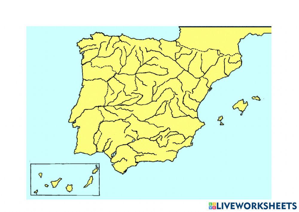 Mapa ríos España