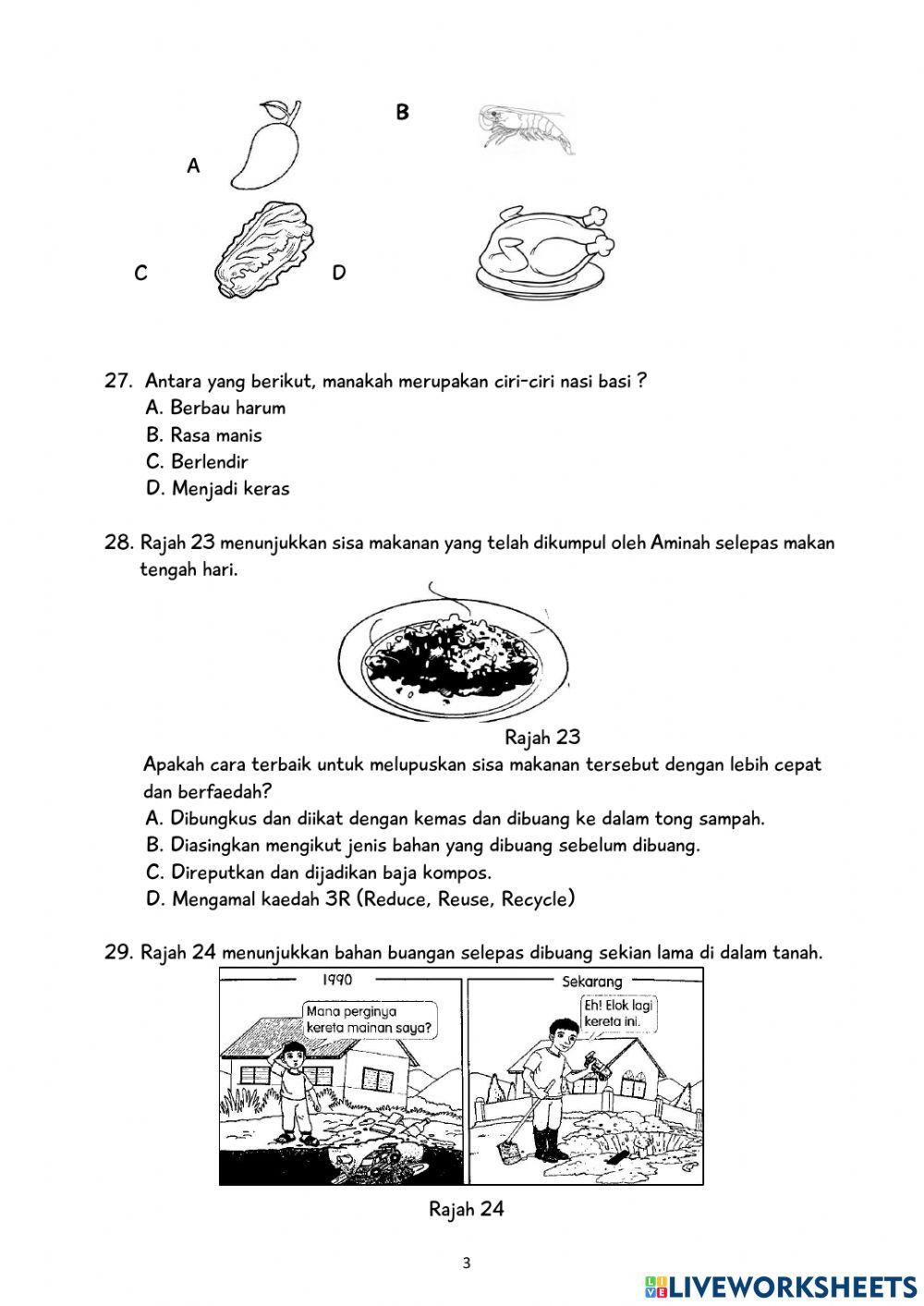 KUIZ SAINS AKHIR TAHUN - TAHUN 6 part 2