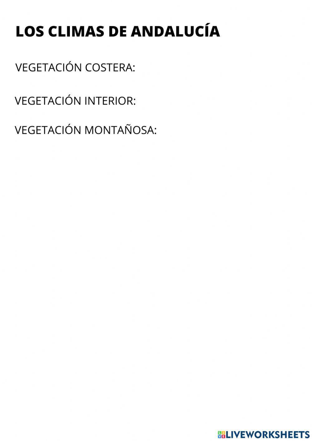 Vegetación andalucía