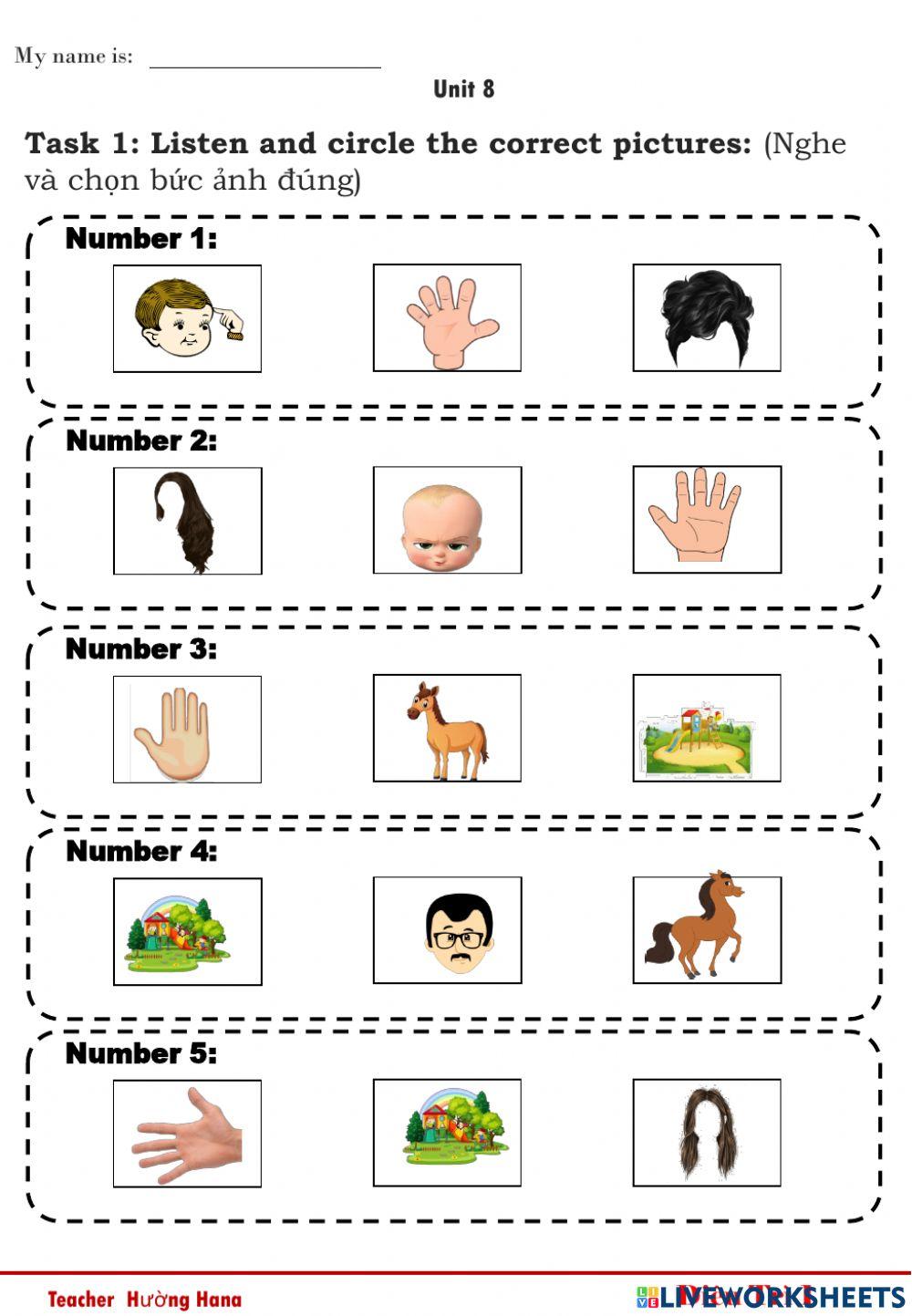 Unit 8 - In the park