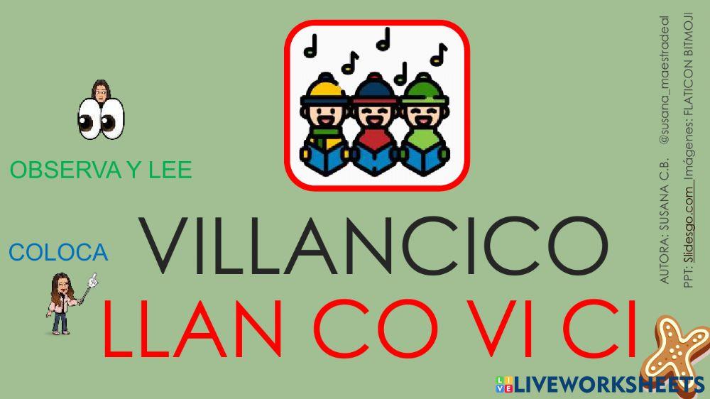 Lectura global y silábica  -Navidad 2-