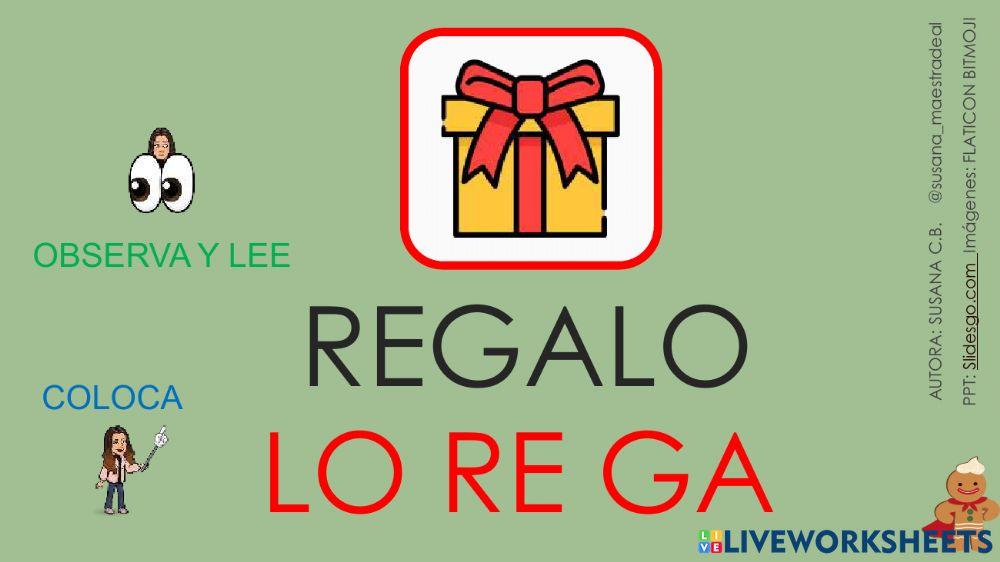 Lectura global y silábica  -Navidad 2-