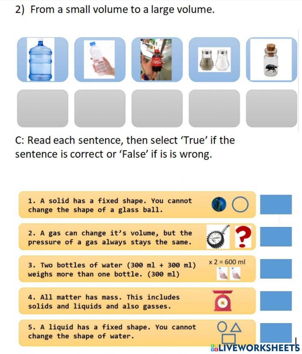 Volume and mass page 2