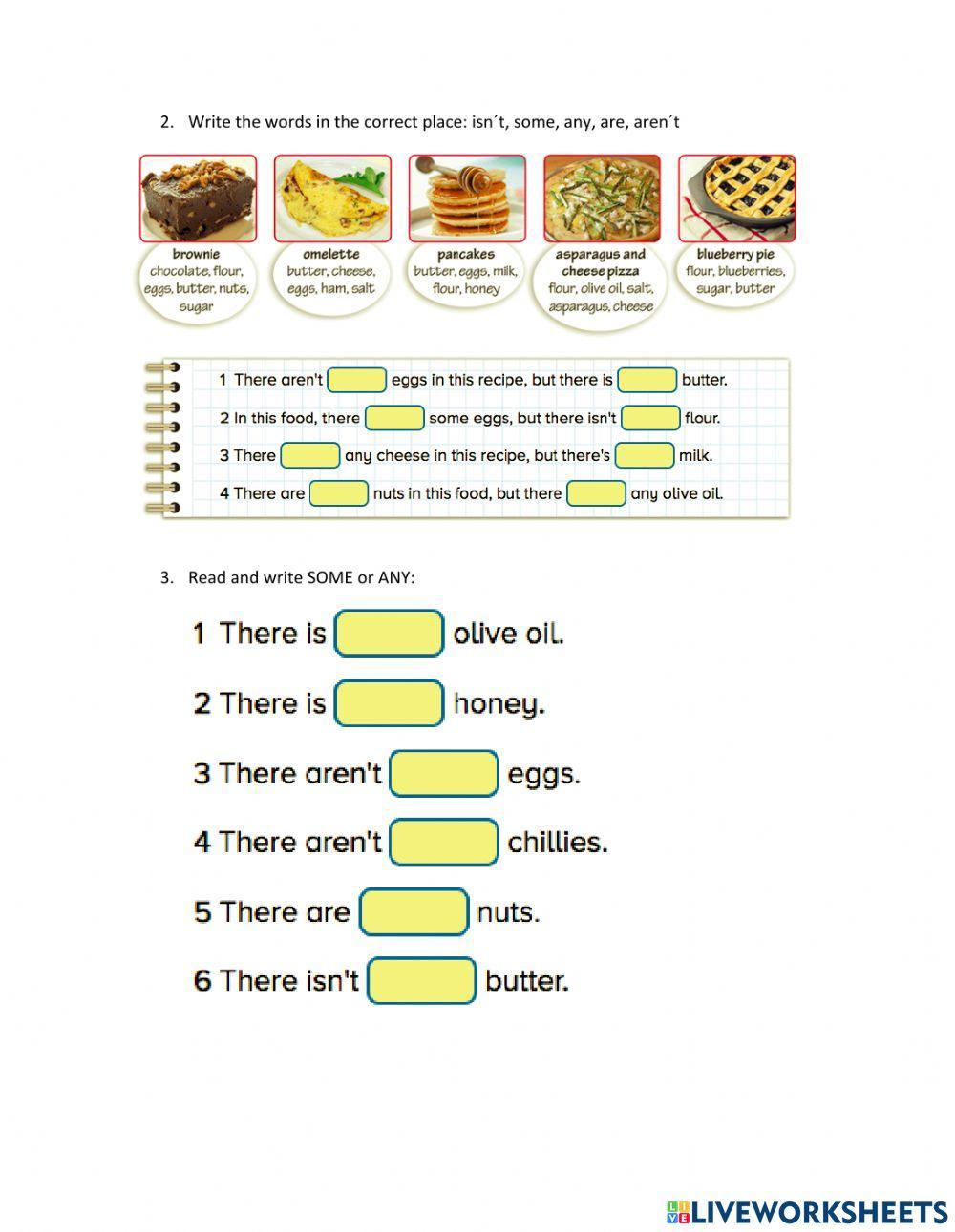 Unit 2 revision food for friends