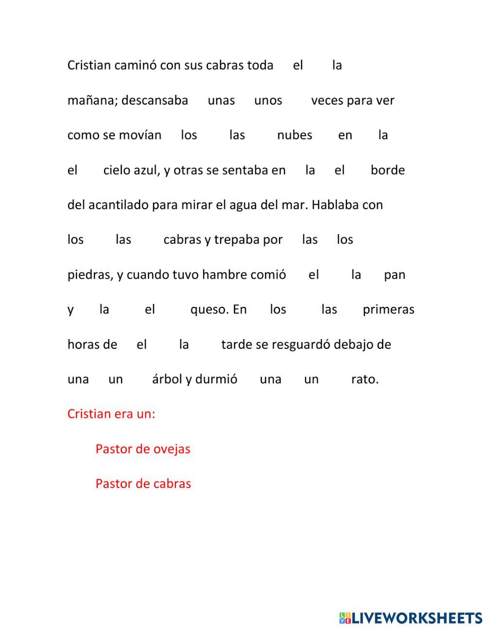 Utilización del artículo