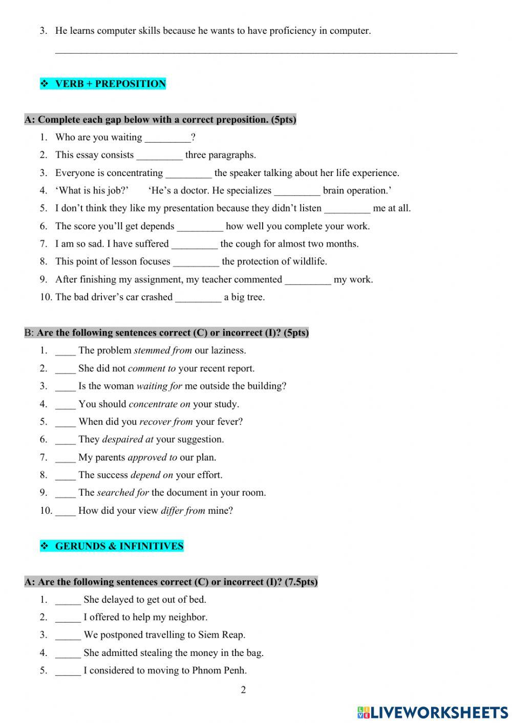L4-Grammar Mid-term Test