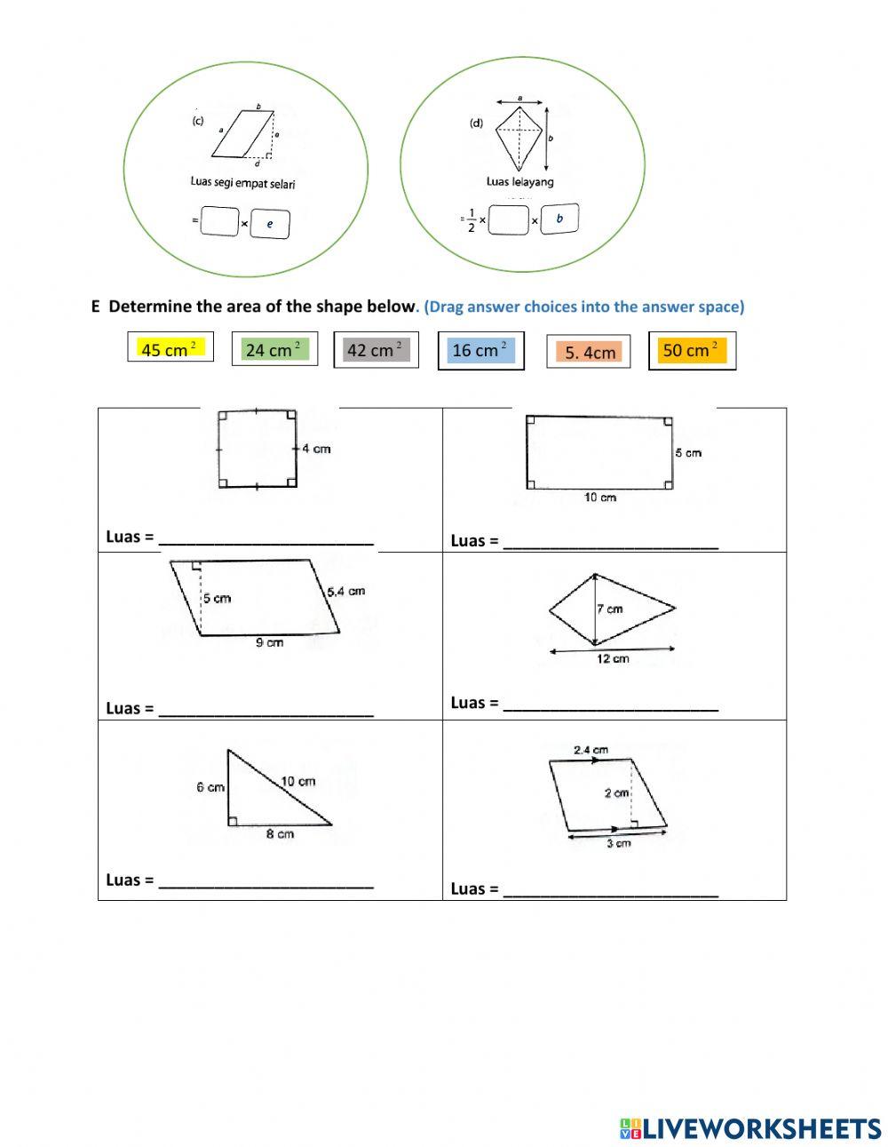 Chapter 10 :perimeter and area