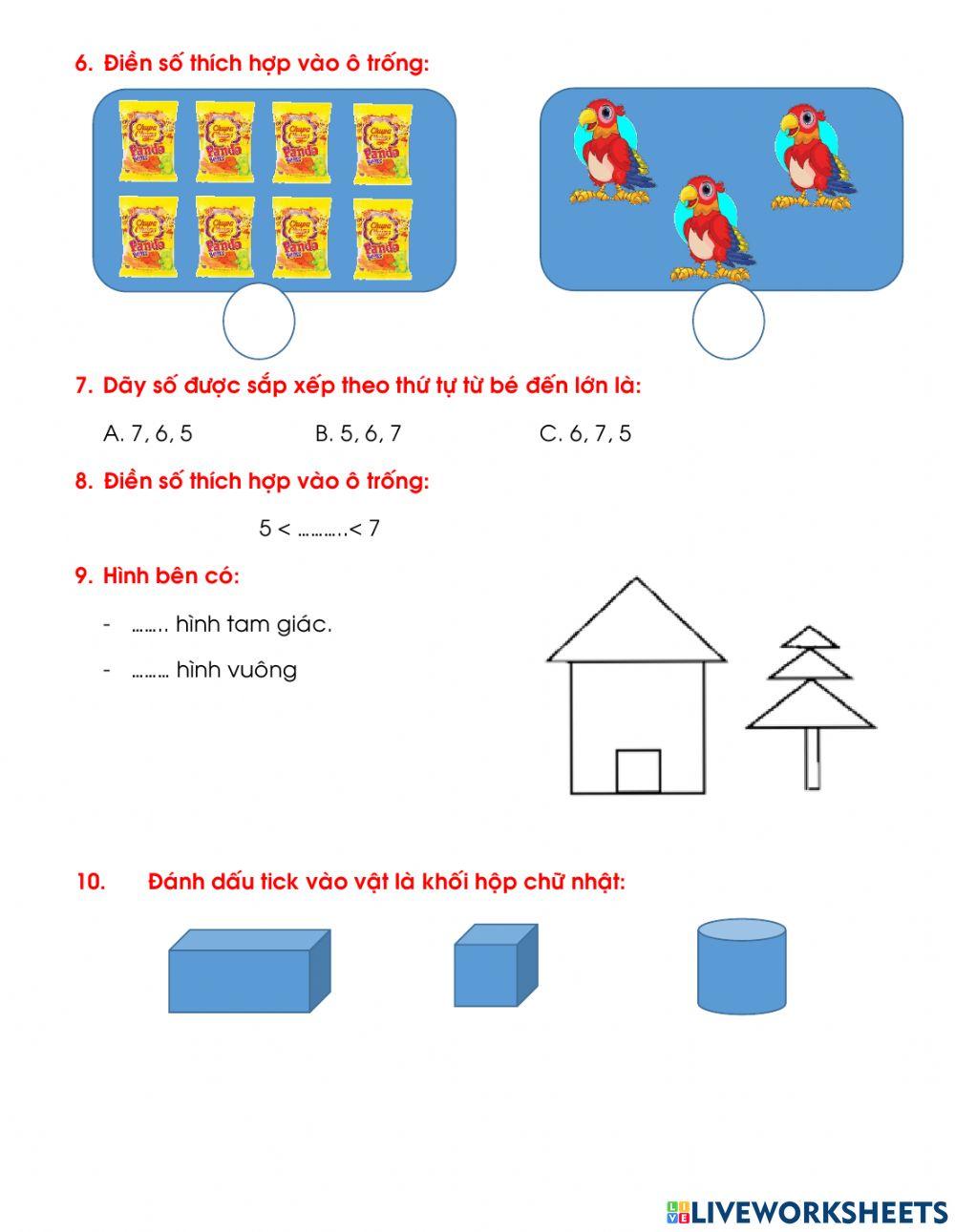 Ôn tập toán chương 1,2