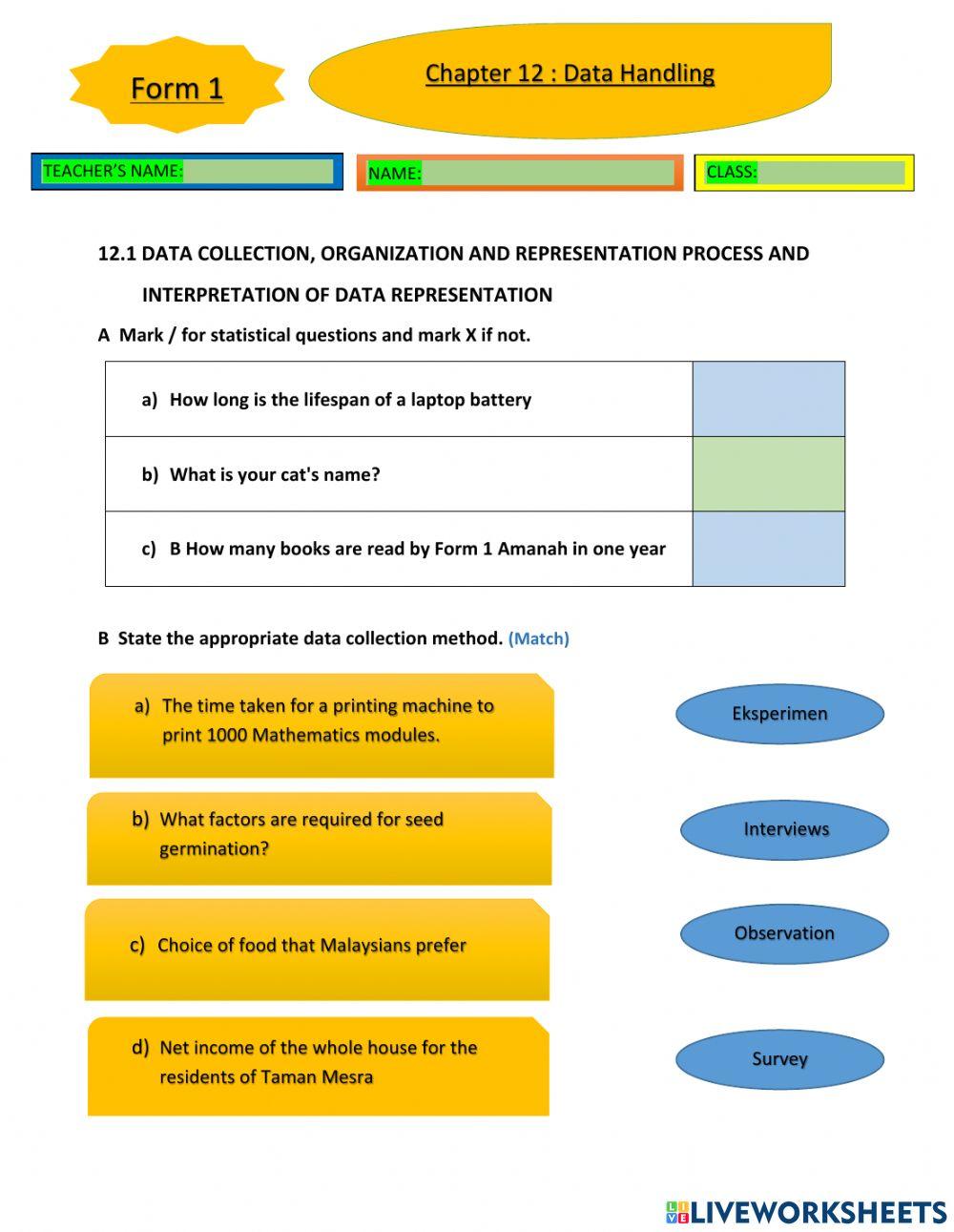 Chapter 12 data handling