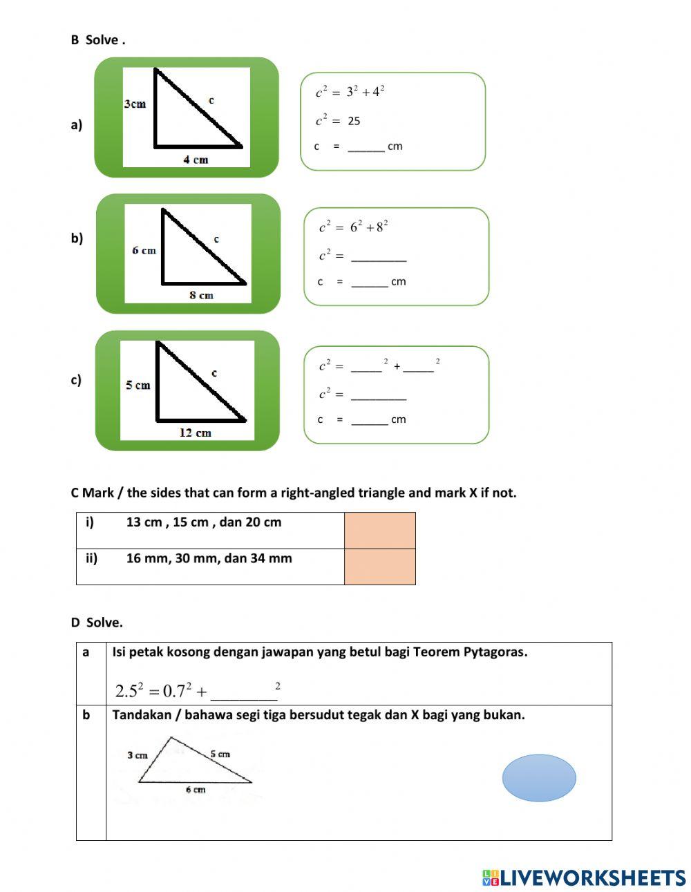 Chapter 13 the pythagoras theorem