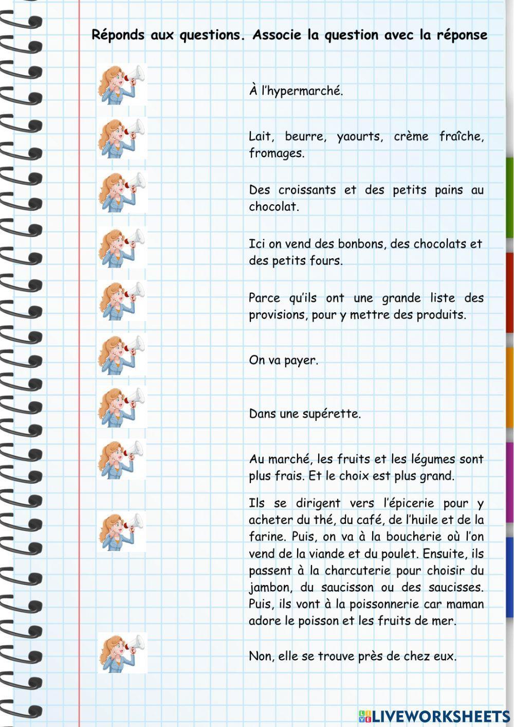 Les magasins et les achats