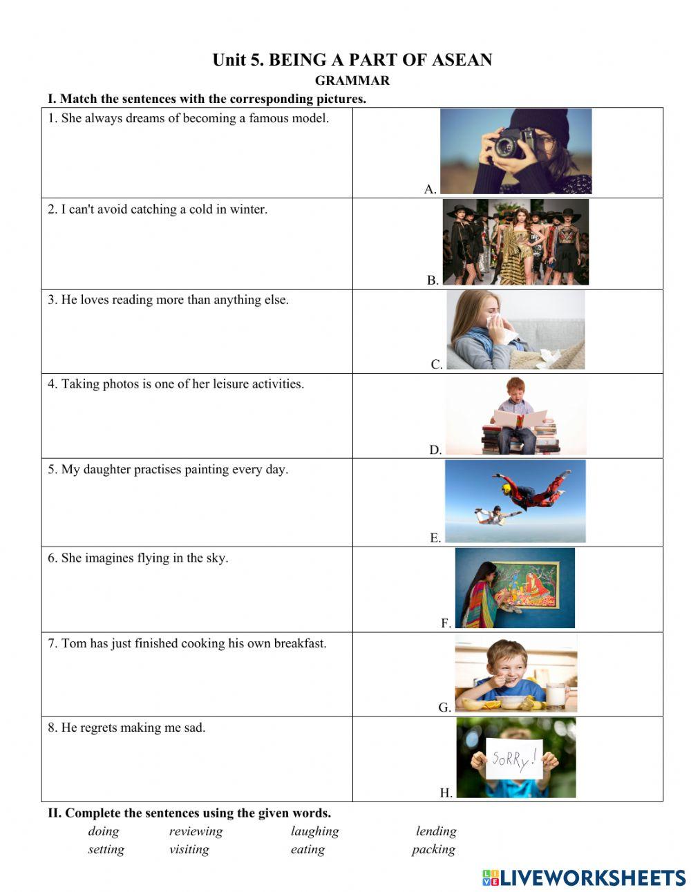 Unit 5. BEING A PART OF ASEAN(grammar)