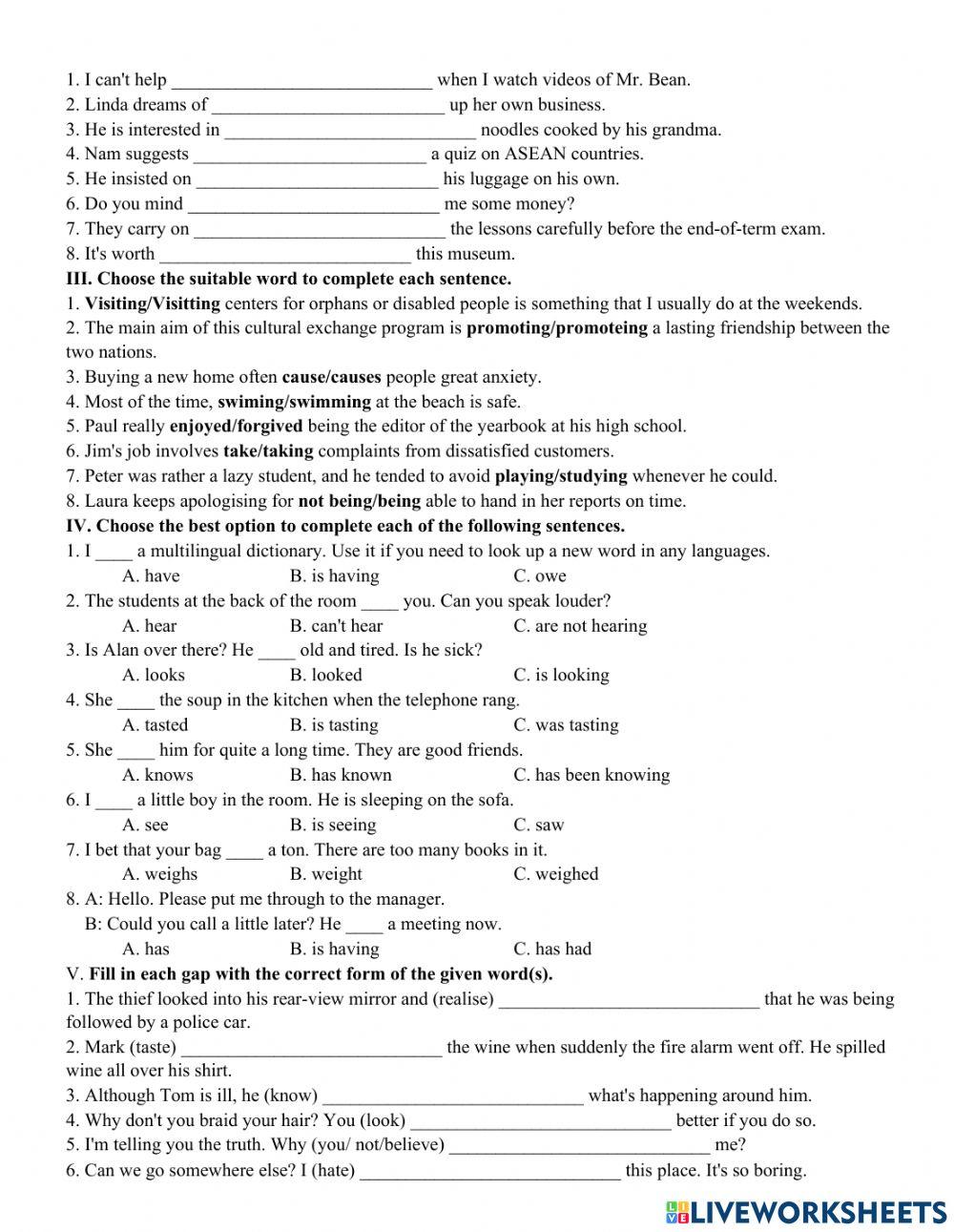 Unit 5. BEING A PART OF ASEAN(grammar)