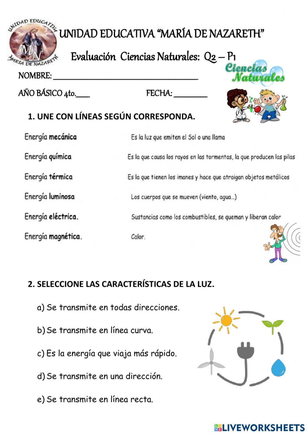 Ciencias naturales p1 - q2