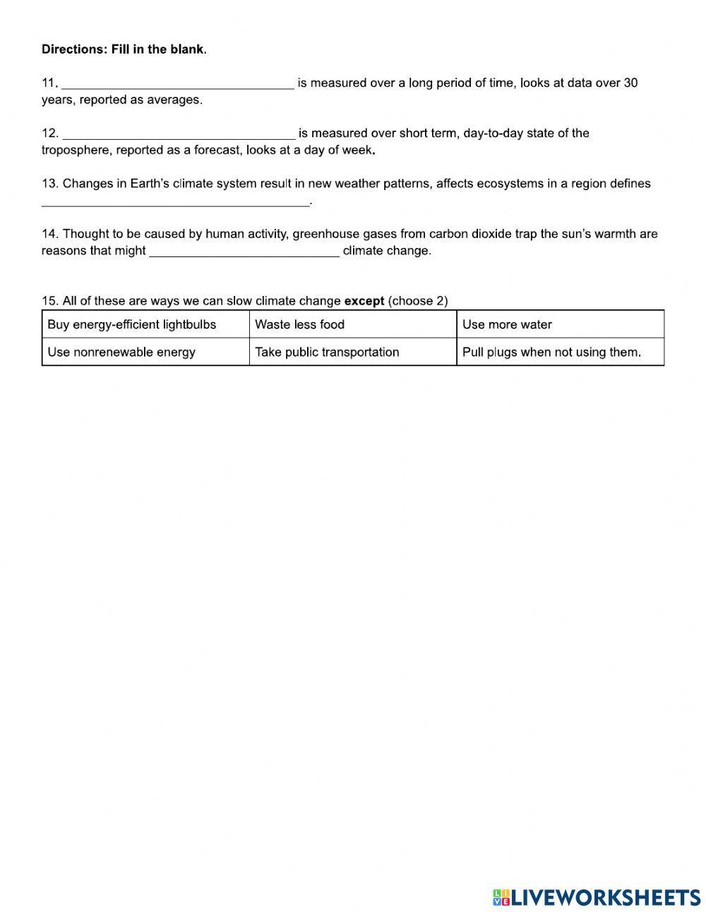 Weather-Climate & Storms
