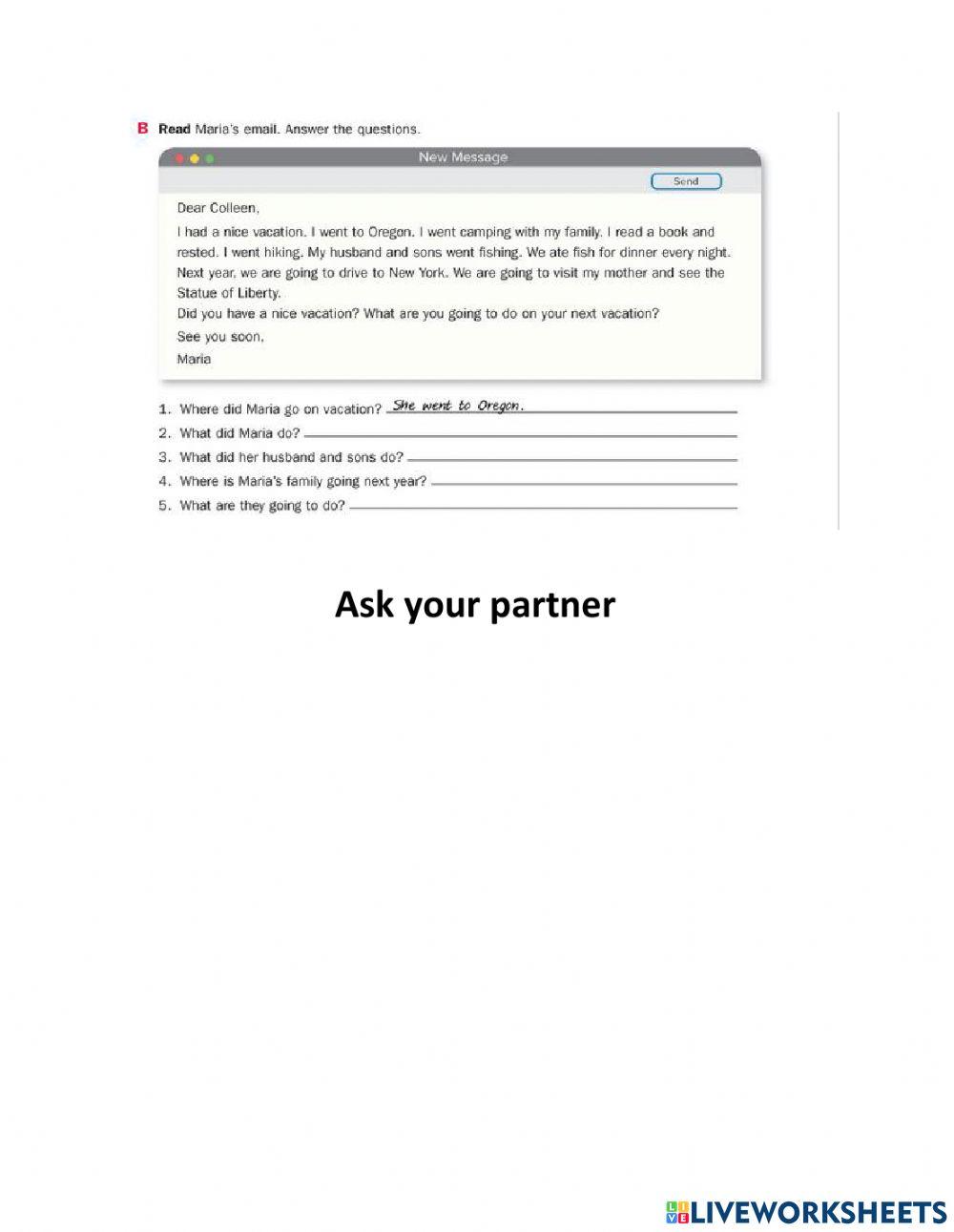 Vacation Story: Past Tense