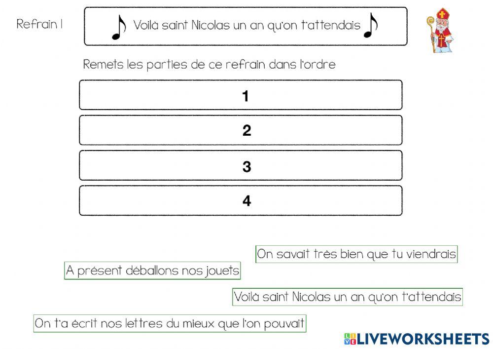 Chanson Saint Nicolas