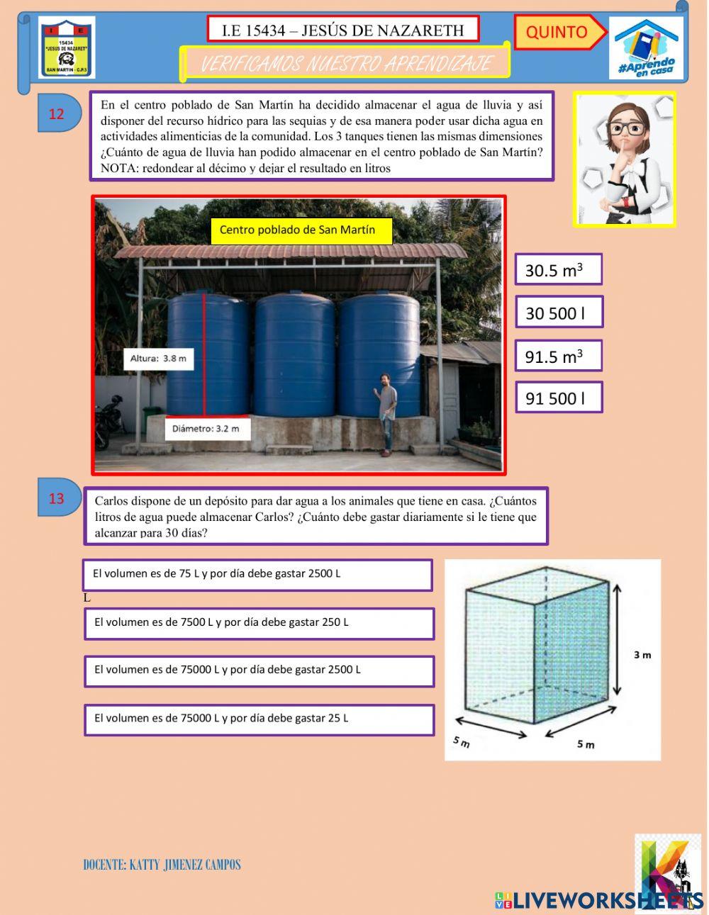 Verificación de aprendizajes en matemática