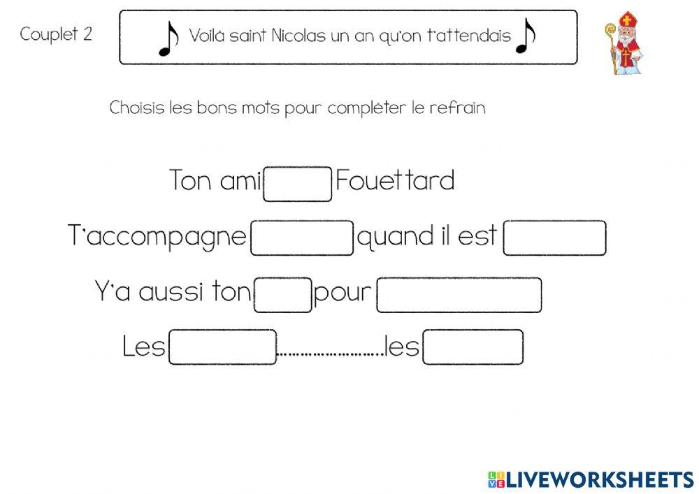 Chanson saint nicolas