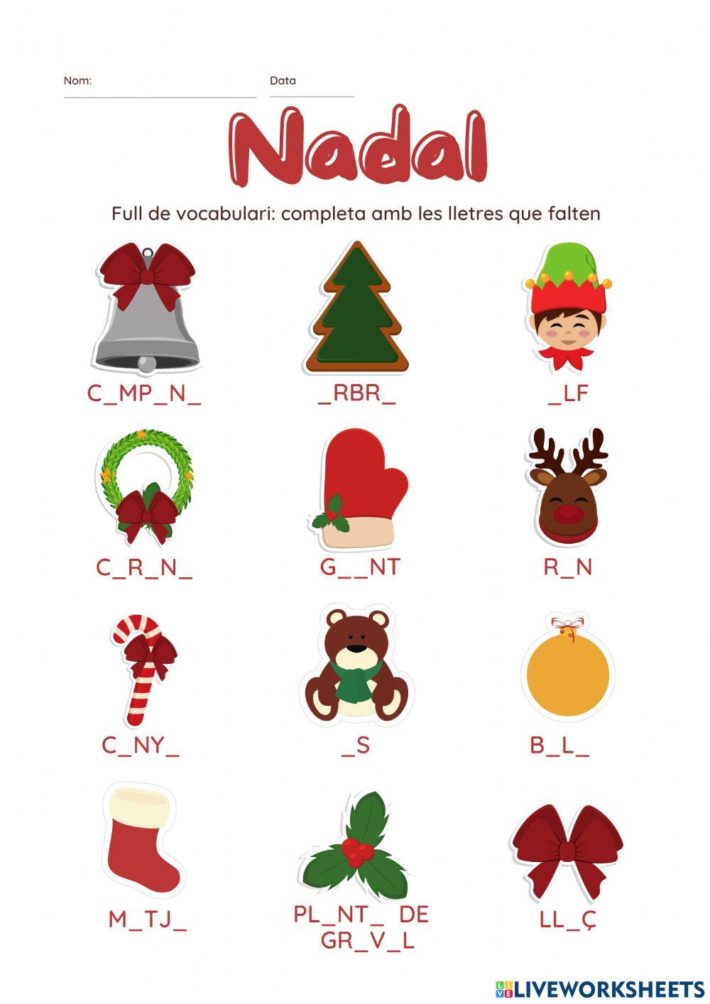Vocabulari Nadal